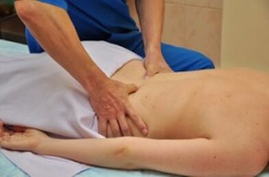 Massage in the treatment of lumbar osteochondicity